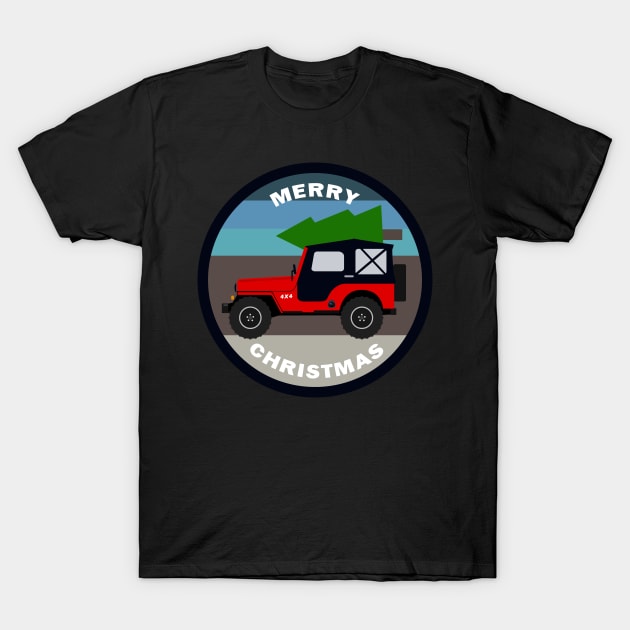 [JEEP] Driving Home for Christmas T-Shirt by sojeepgirl